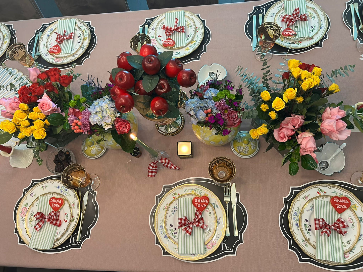 VINTAGE FRAME BROWN LEATHER LOOK PAPER PLACEMAT