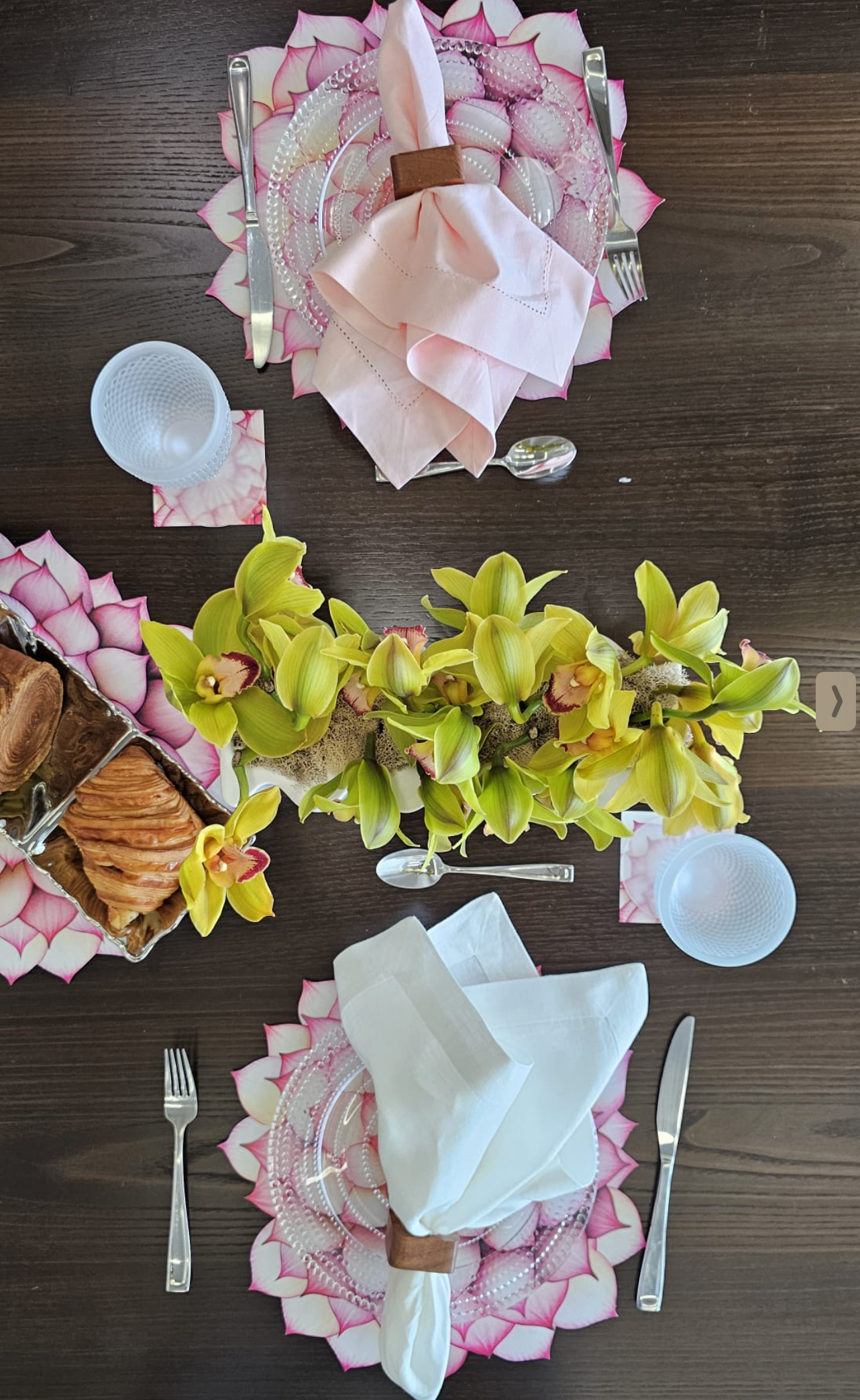 PINK SUCCULENT PAPER PLACEMAT