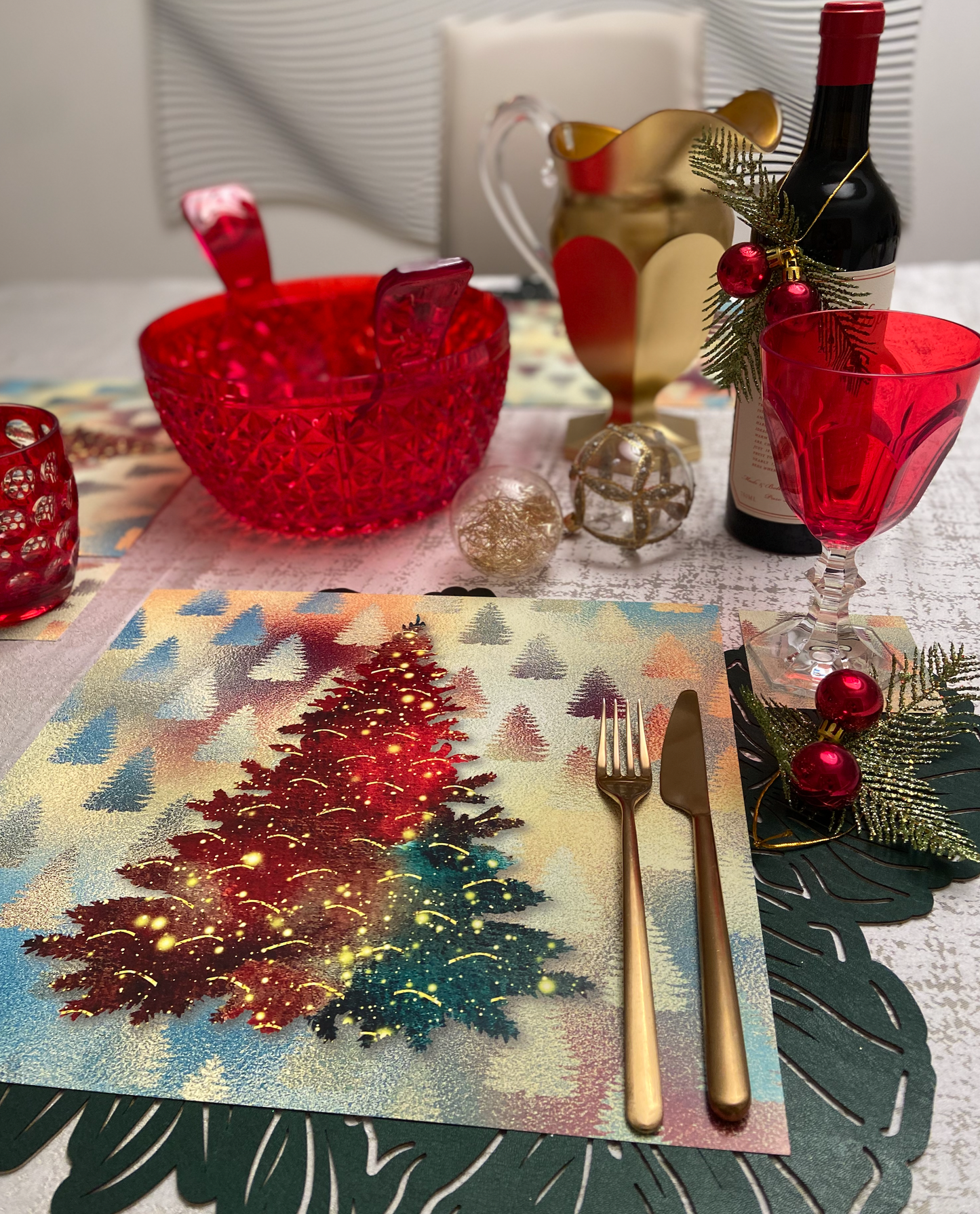 CHRISTMAS TREE PAPER PLACEMAT