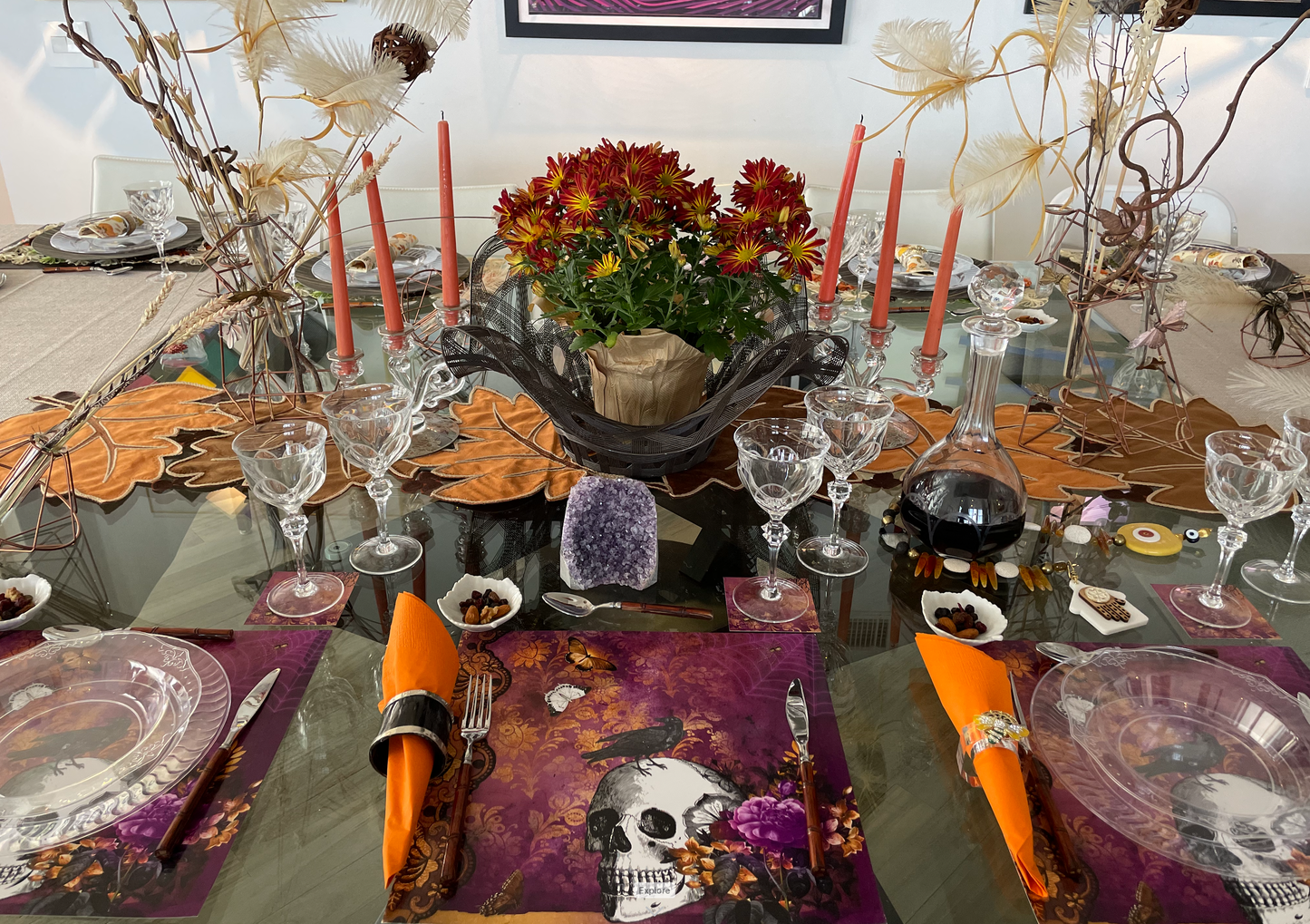 HALLOWEEN SKULL PLACEMAT