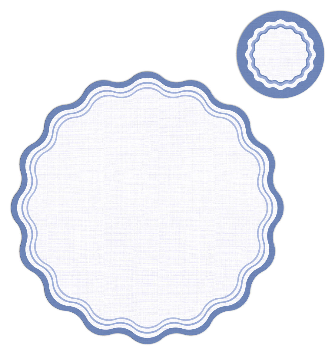 SCALLOP SHELL SHAPE PAPER PLACEMAT