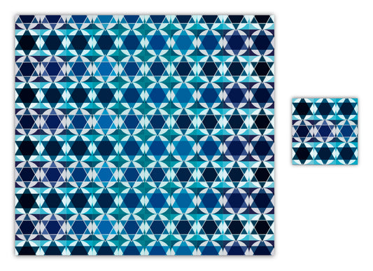 BLUE STARS PAPER PLACEMAT