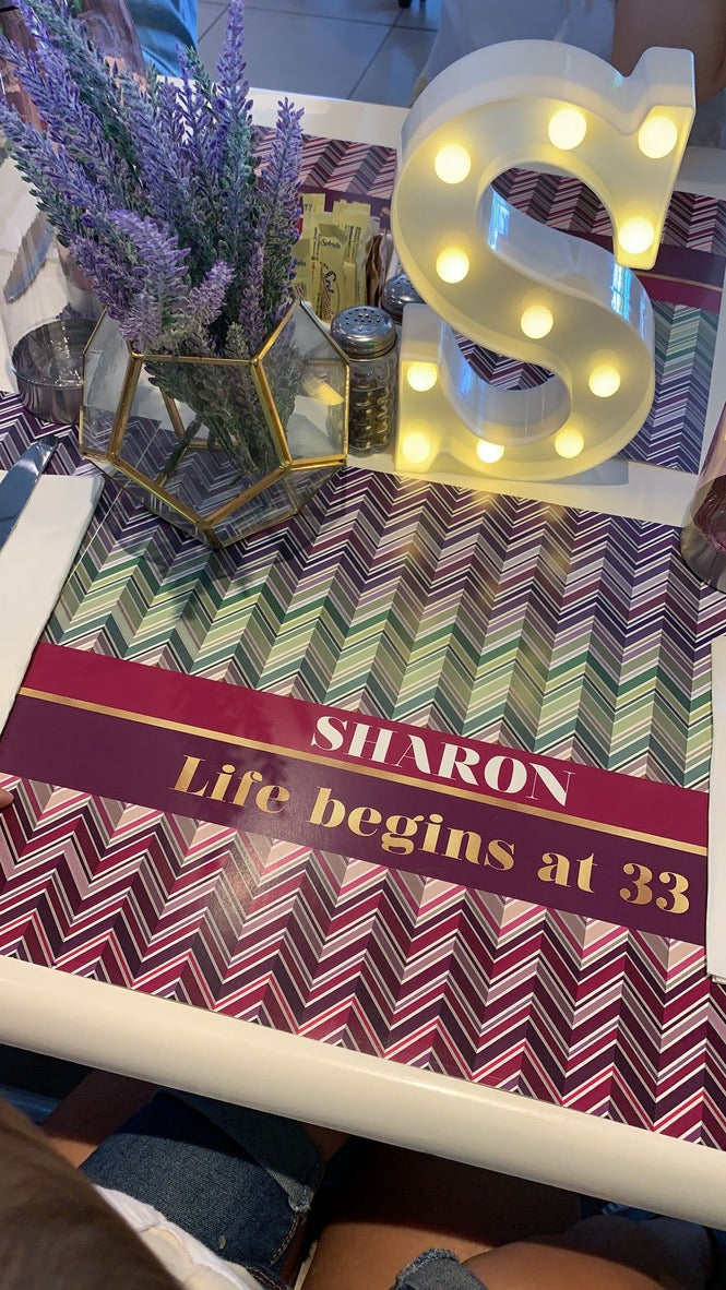 Custom Paper Placemats — Personalized Design | Minimum of 10