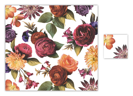Velvet Bouquet Papaer Placemat