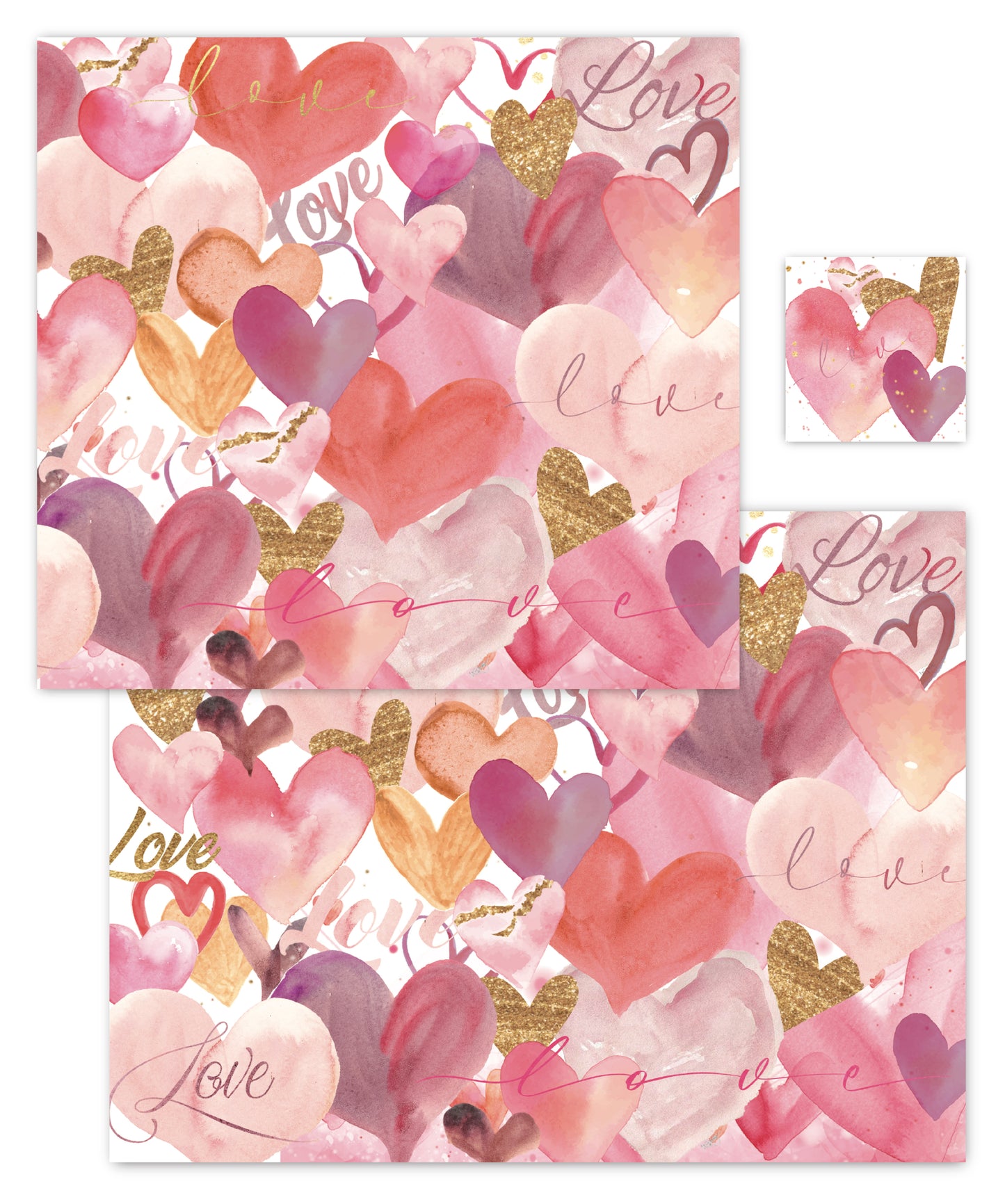 Valentine Hearts Paper Placemat