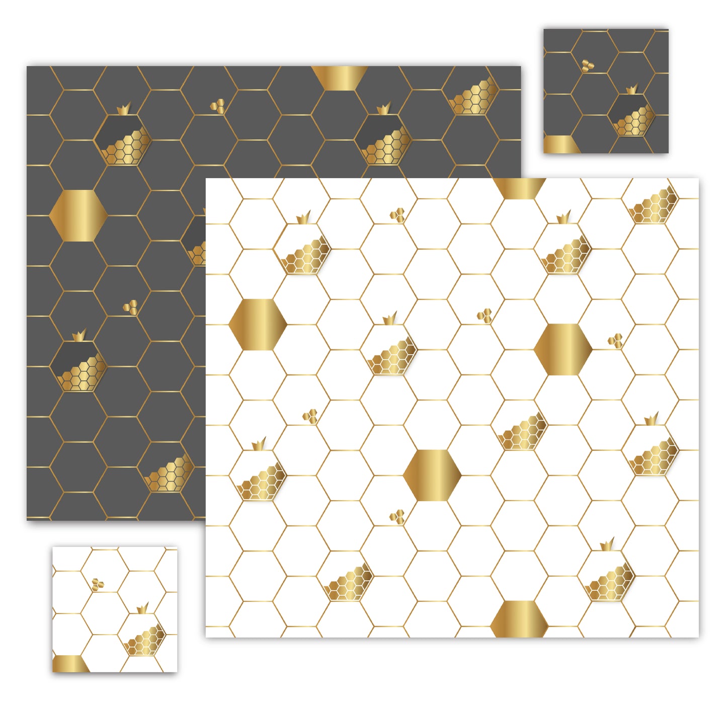 Honeycomb Paper Placemat — Set of 12 with Matching Coasters