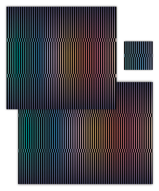 Chromatic Stripes Paper Placemat