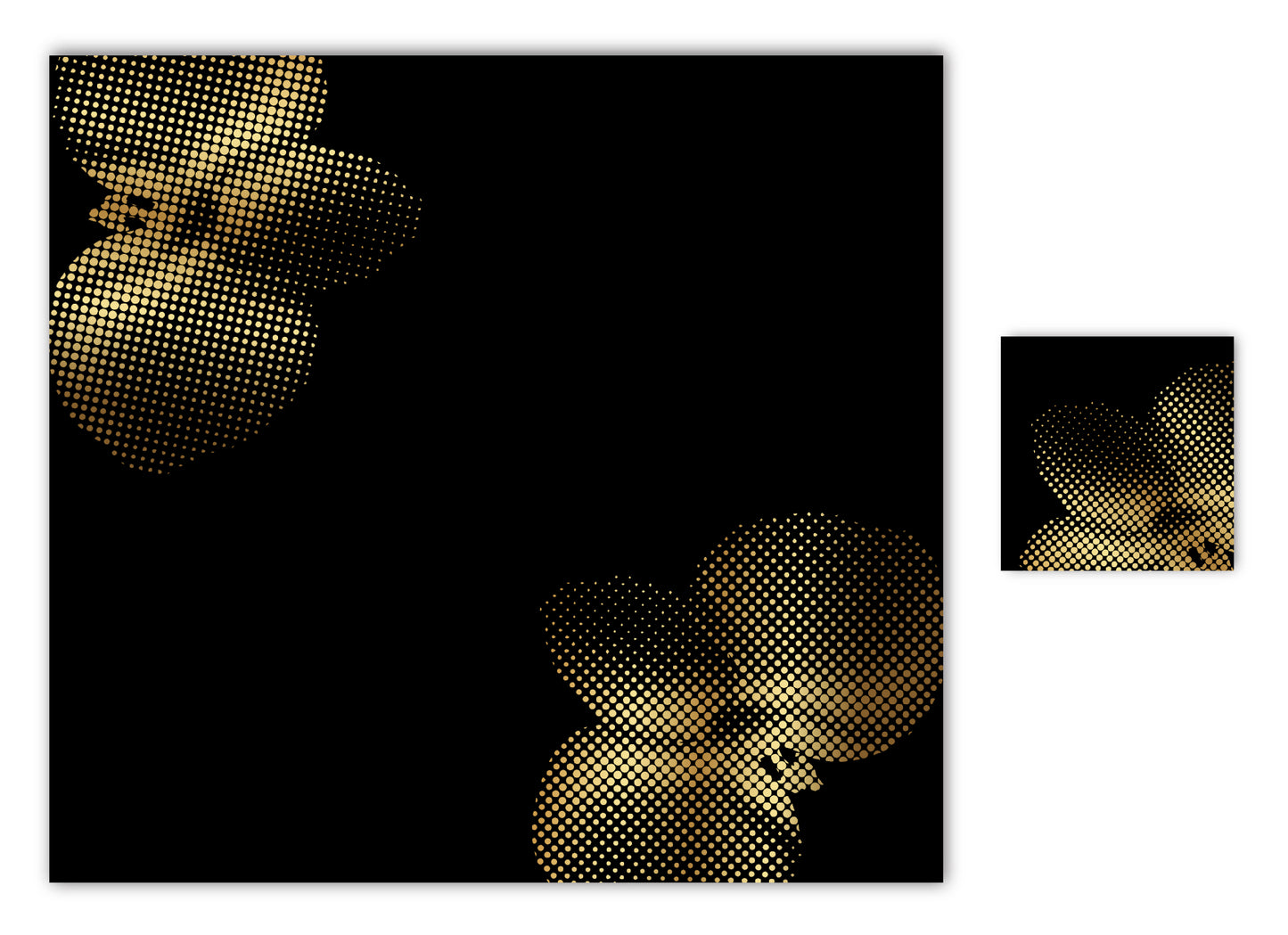 GOLD ORCHID PAPER PLACEMAT