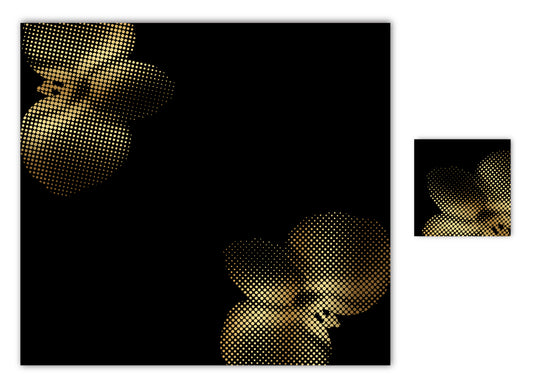 GOLD ORCHID PAPER PLACEMAT
