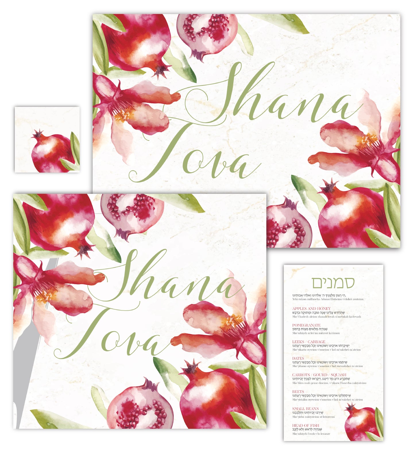 Rosh hashanah PAPER Placemat