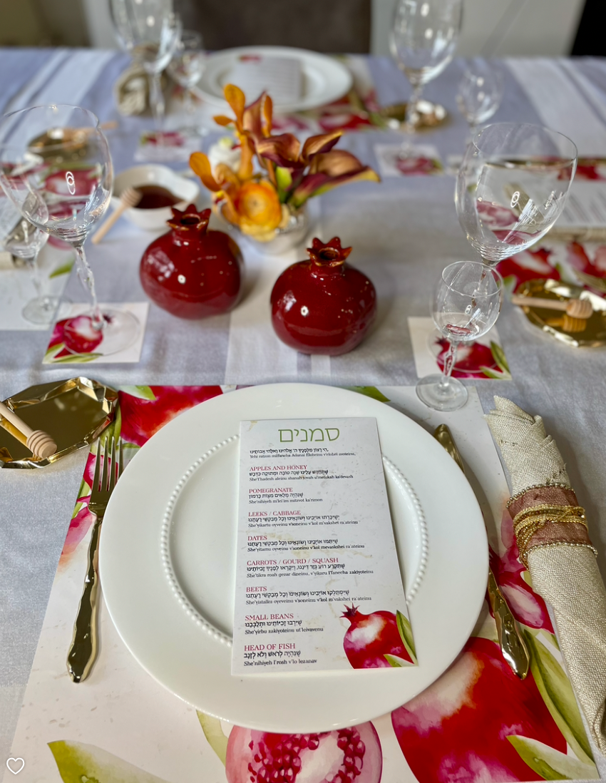 ROSH HASHANA SIMANIM CARDS