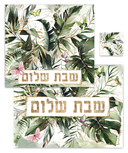 SHABBAT TROPICAL PAPER PLACEMAT