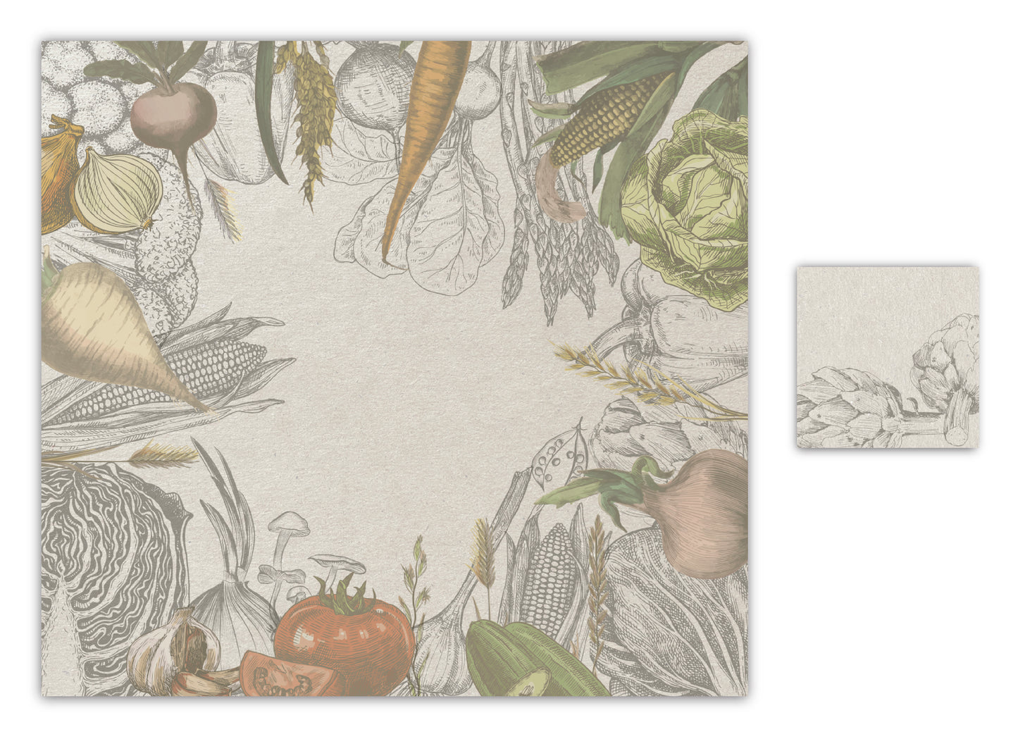 Kitchen Garden Paper Placemat