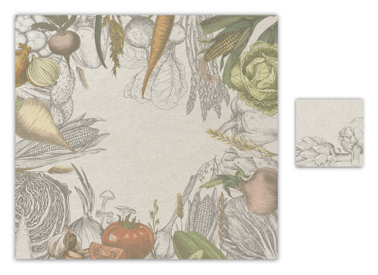 Kitchen Garden Paper Placemat