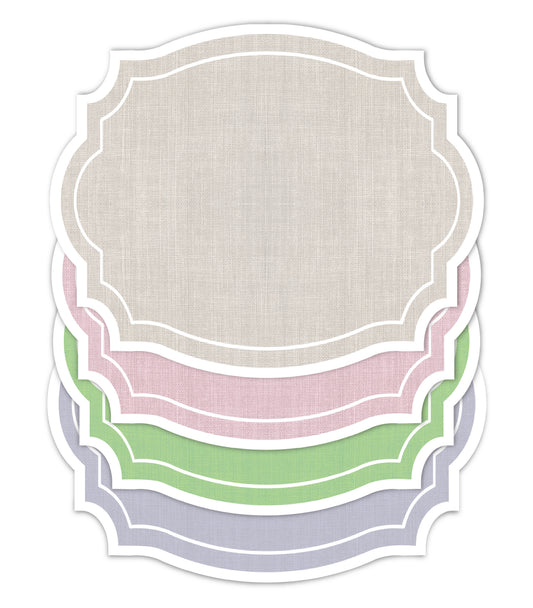 Vintage Frame Linen look Paper Placemat