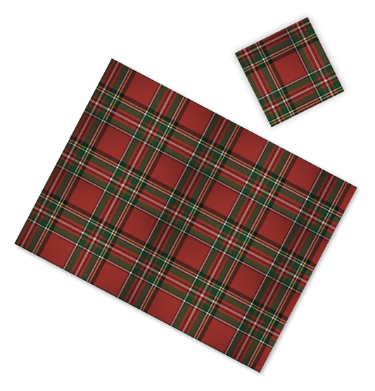CHRISTMAS PLAID PAPER PLACEMAT