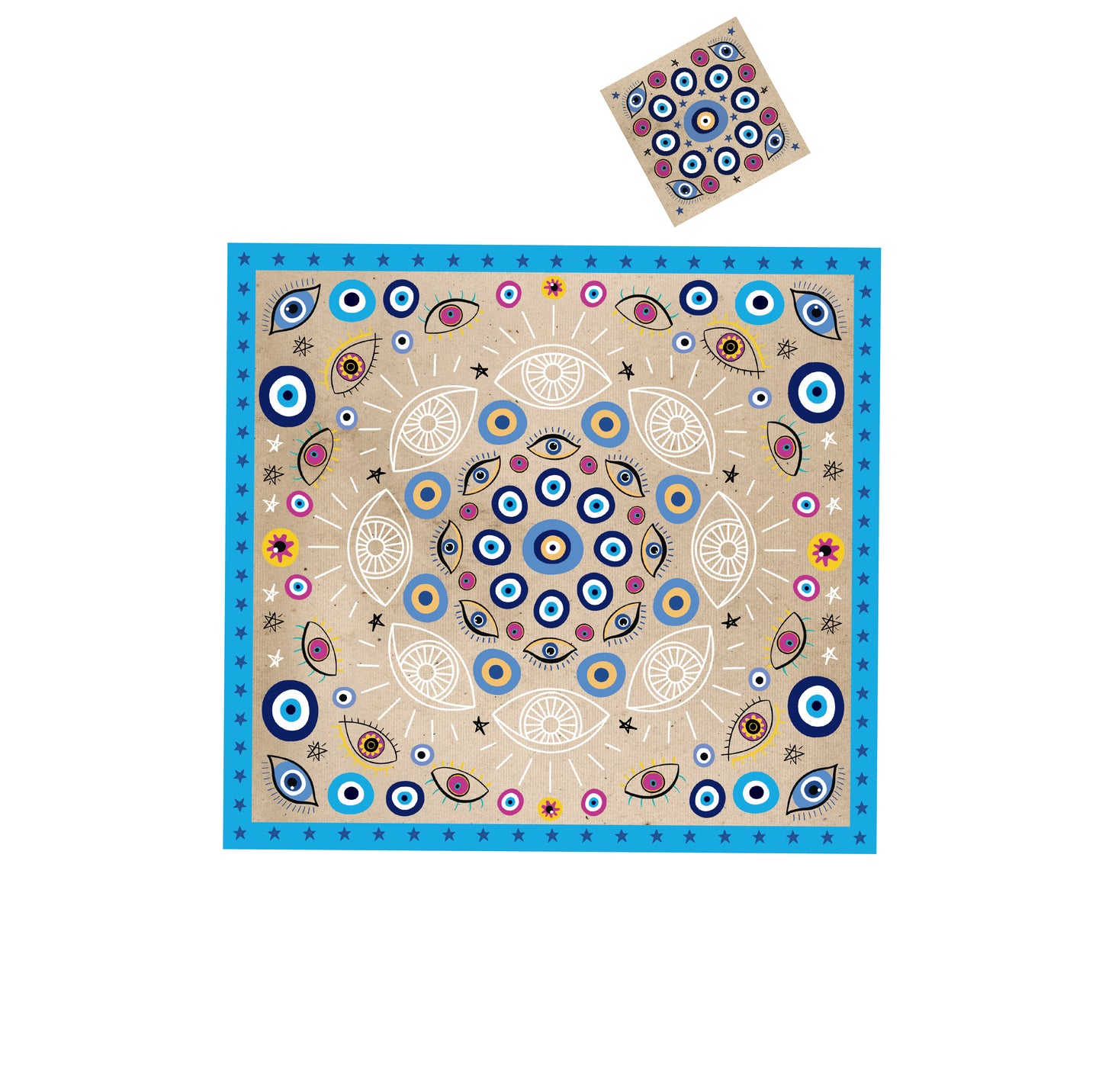 Evil Eye Mandala Paper Placemat