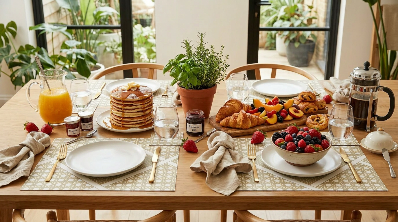 Rattan Trellis Paper Placemat