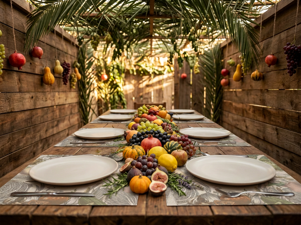 Kitchen Garden Paper Placemat — Set of 12 with Matching Coasters