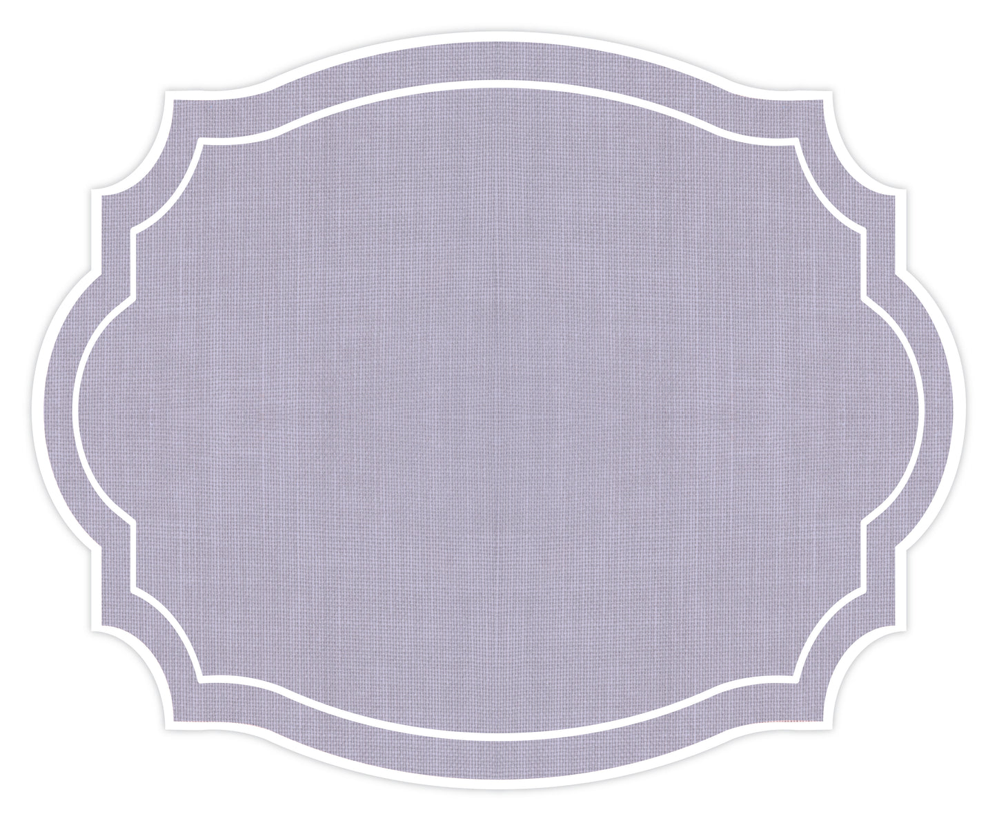 Vintage Frame Linen look Paper Placemat