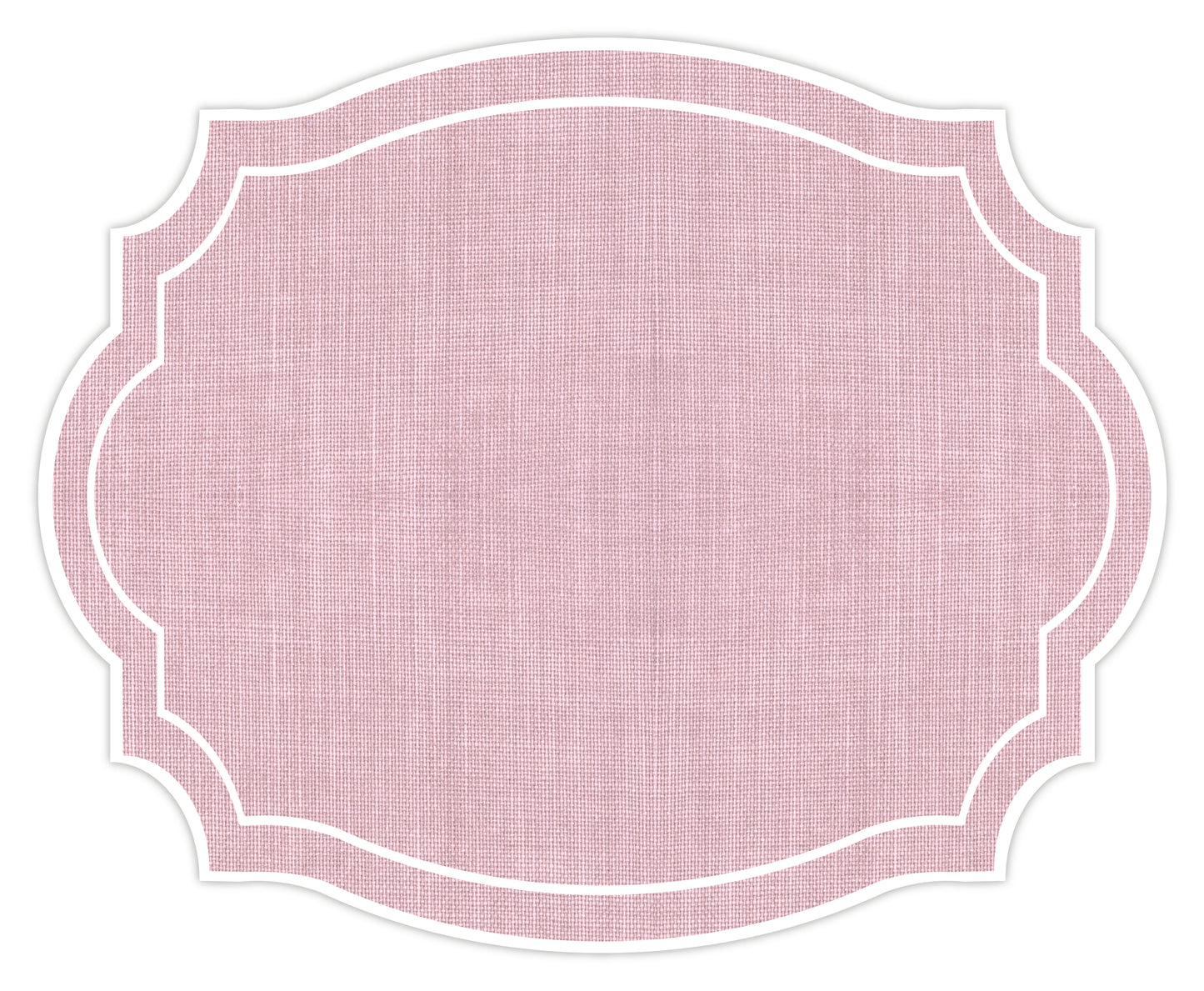 Vintage Frame Linen look Paper Placemat