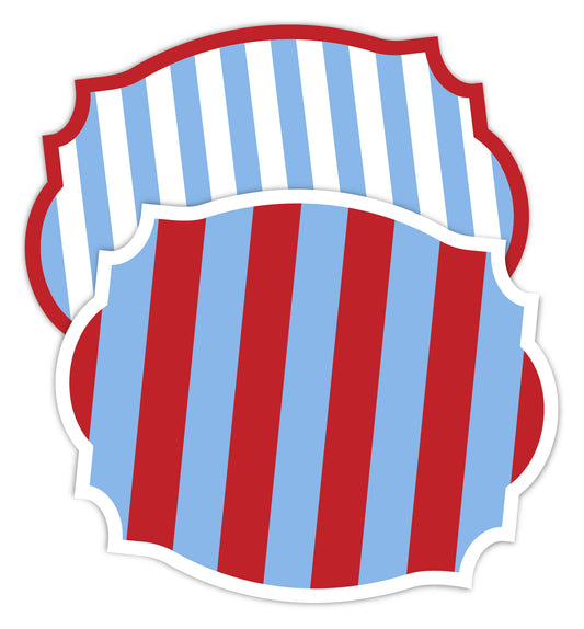 VINTAGE FRAME DOUBLE-SIDED PAPER PLACEMAT — 3 Color Options